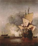 VELDE, Willem van de, the Younger The Cannon Shot (mk08) oil painting